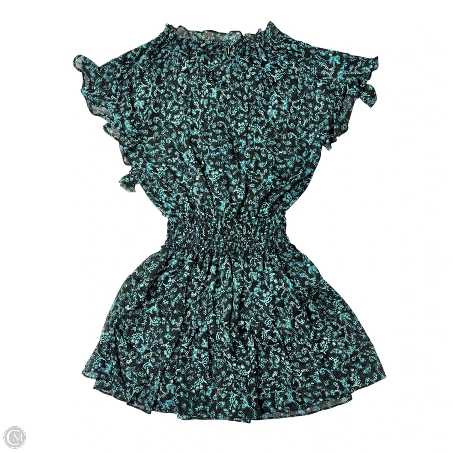 Dress Designer By Misa In Black & Blue, Size: M