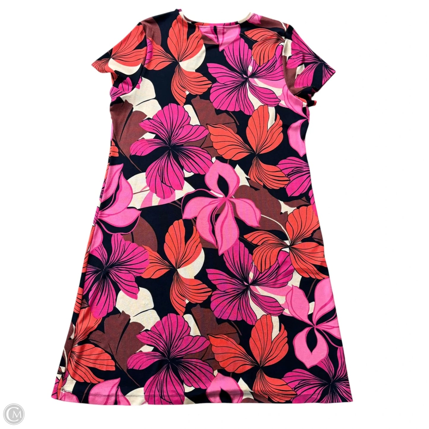 Dress Casual Midi By Chicos In Floral Print, Size: Xxl