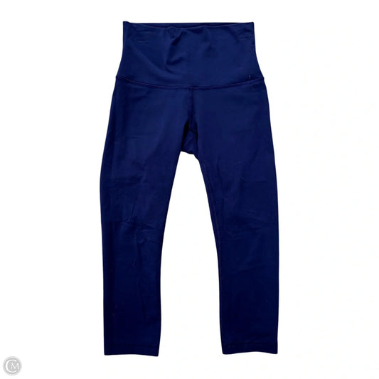 Athletic Leggings Capris By Lululemon In Navy, Size: S
