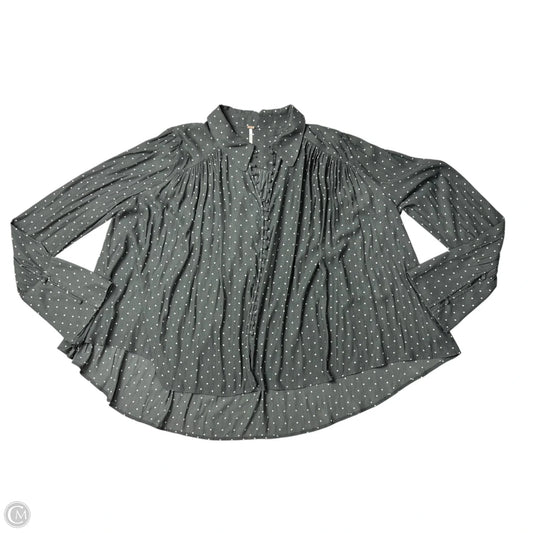 Top Long Sleeve By Free People In Polkadot Pattern, Size: M