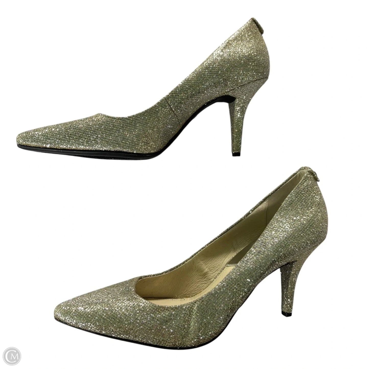 Shoes Heels Stiletto By Michael By Michael Kors In Silver, Size: 11