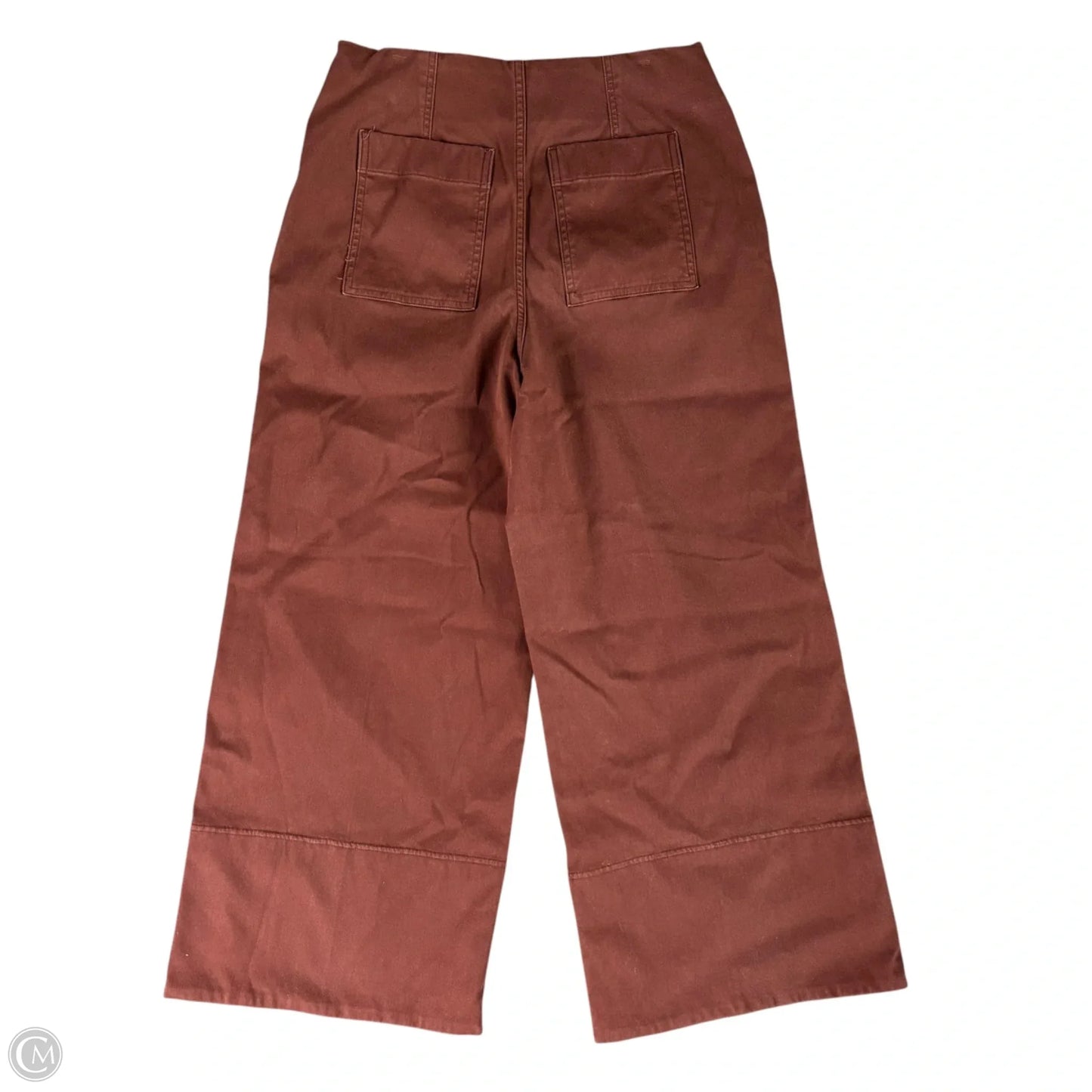 Pants Wide Leg By Spanx In Brown, Size: L