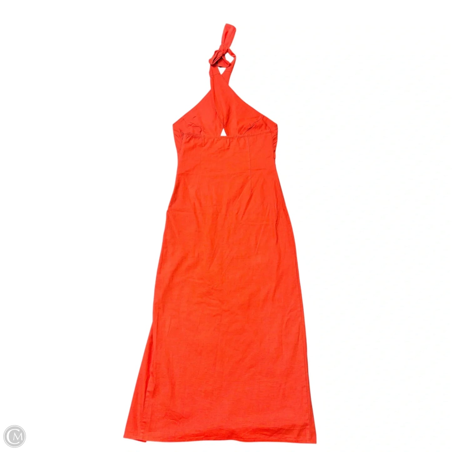 Dress Casual Midi By Stile Collection In Orange, Size: S