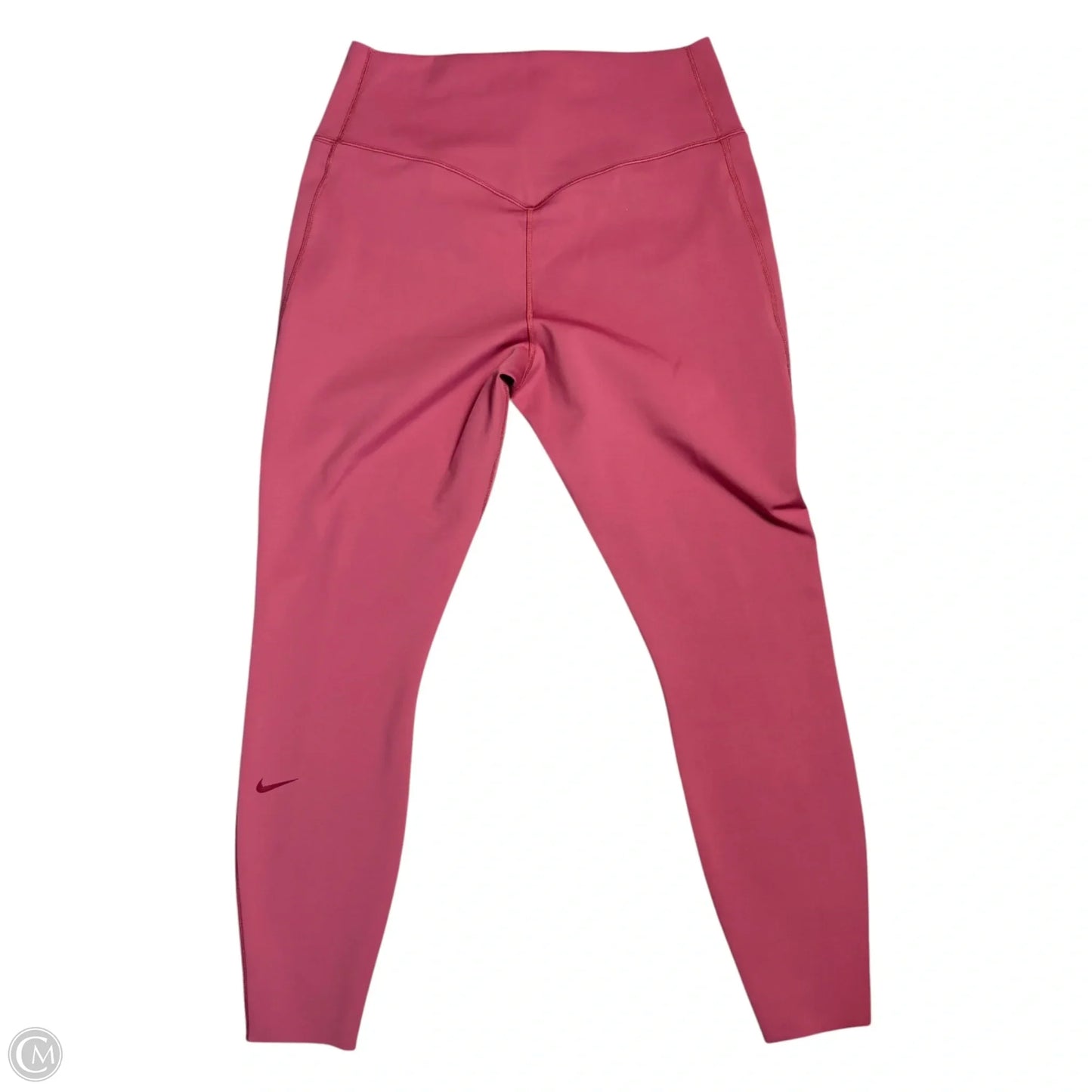 Athletic Leggings By Nike Apparel In Pink, Size: L