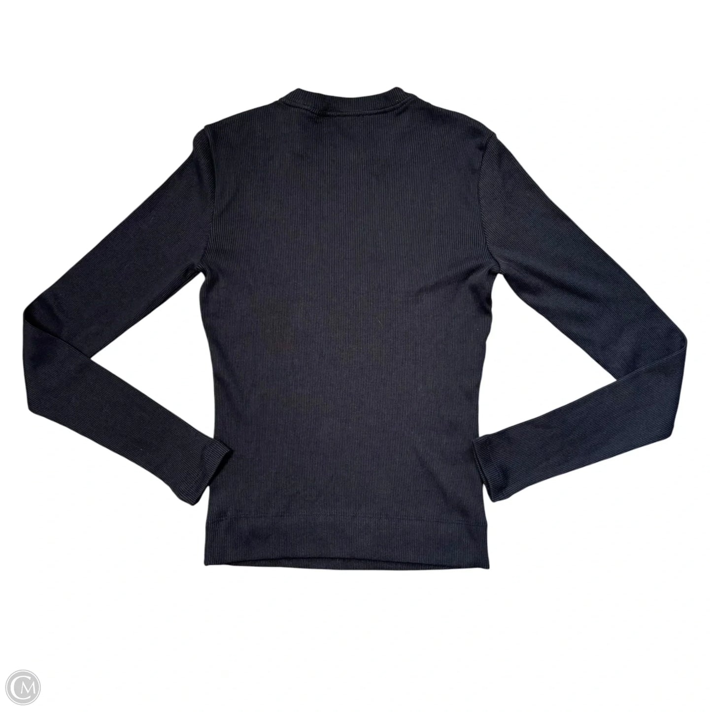 Top Long Sleeve By Theory In Navy, Size: S