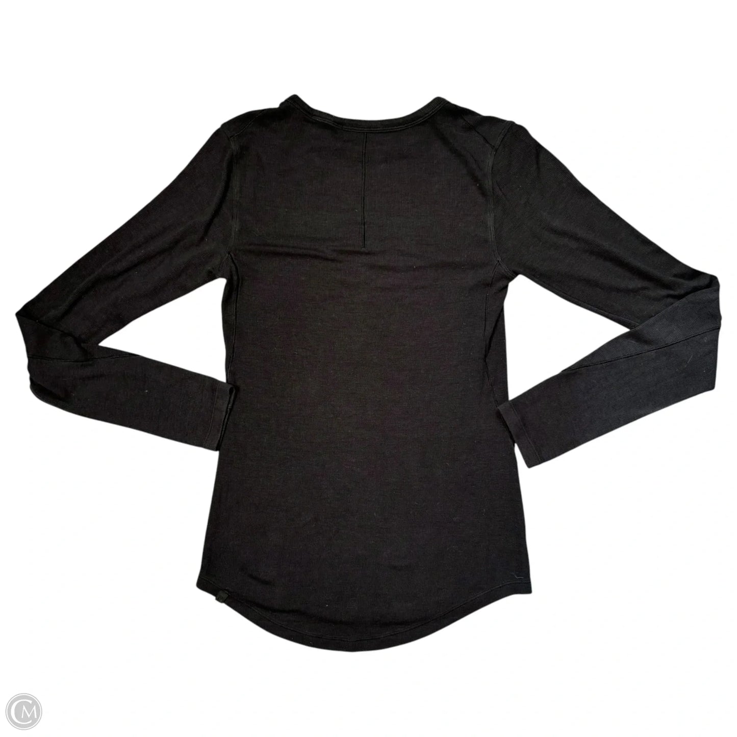 Athletic Top Long Sleeve Crewneck By Lululemon In Black, Size: S