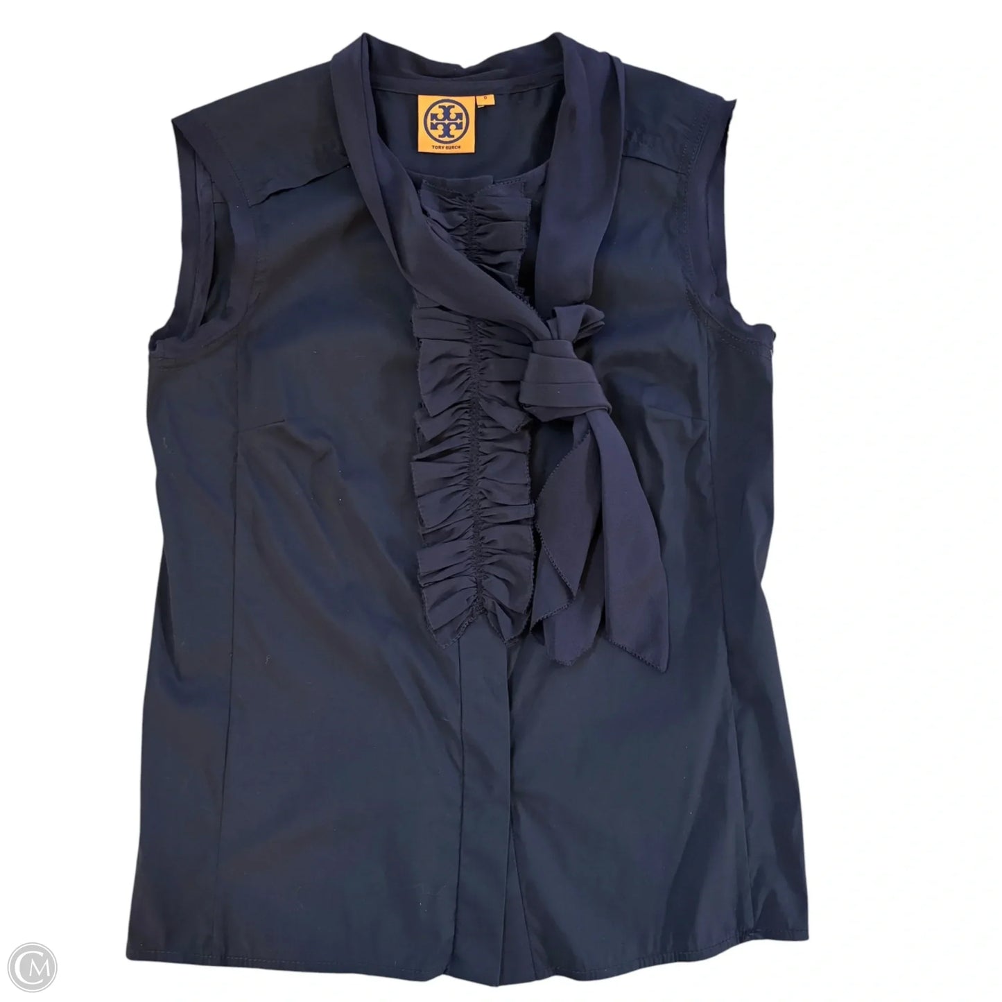 Top Sleeveless Designer By Tory Burch In Navy, Size: Xs