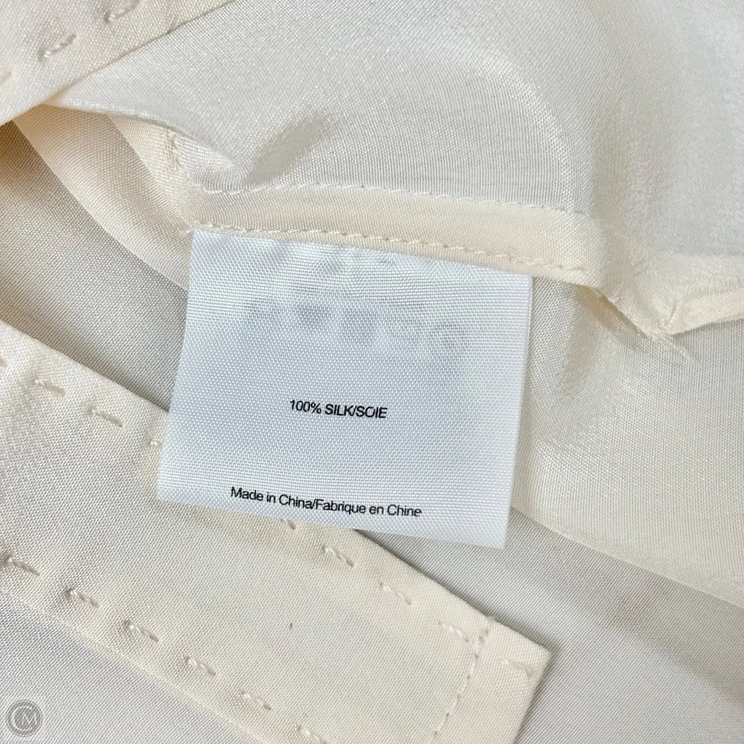 Blouse Designer By Tory Burch In Cream, Size: Xs