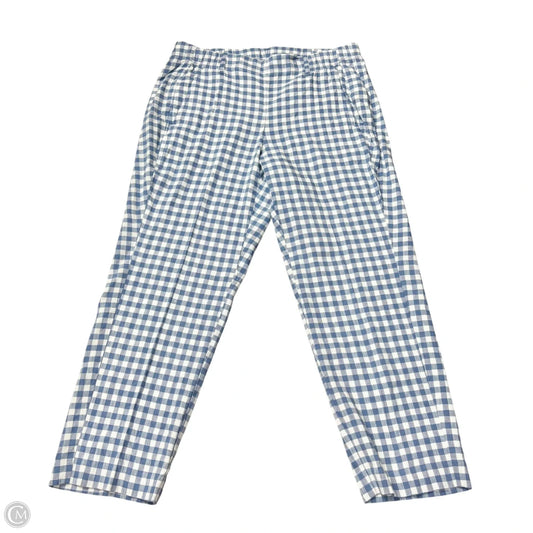 Pants Linen By J. Jill In Blue & White, Size: Sp