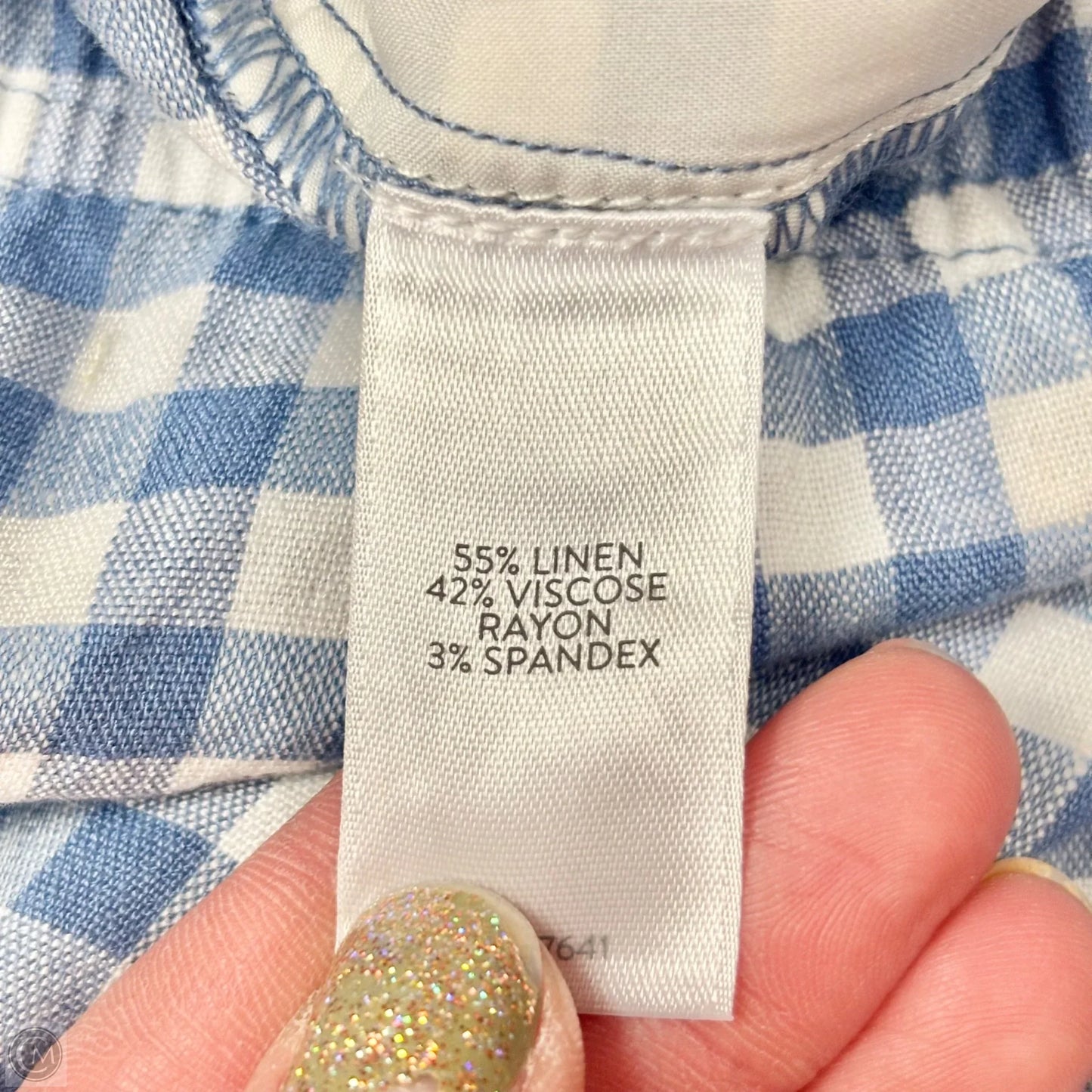 Pants Linen By J. Jill In Blue & White, Size: Sp