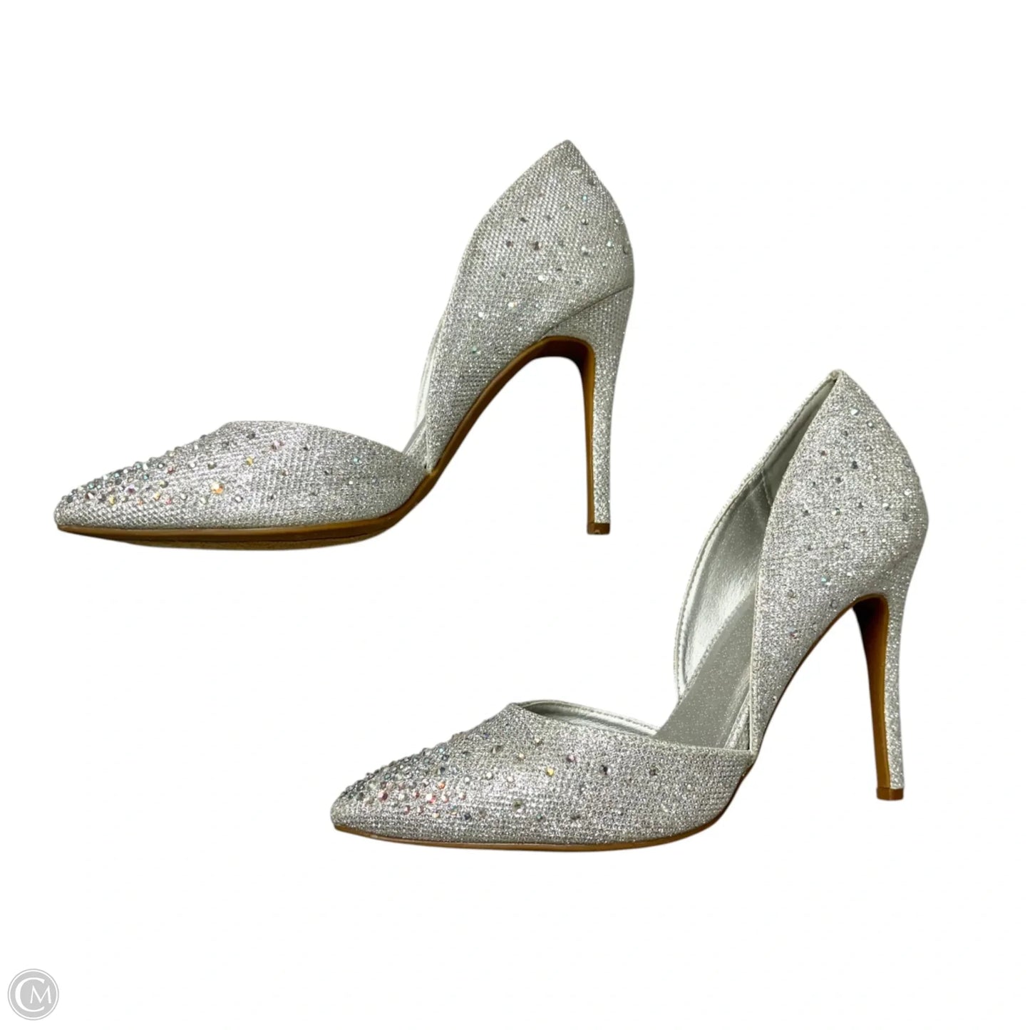 Shoes Heels Stiletto By Dream Pairs In Silver, Size: 9.5
