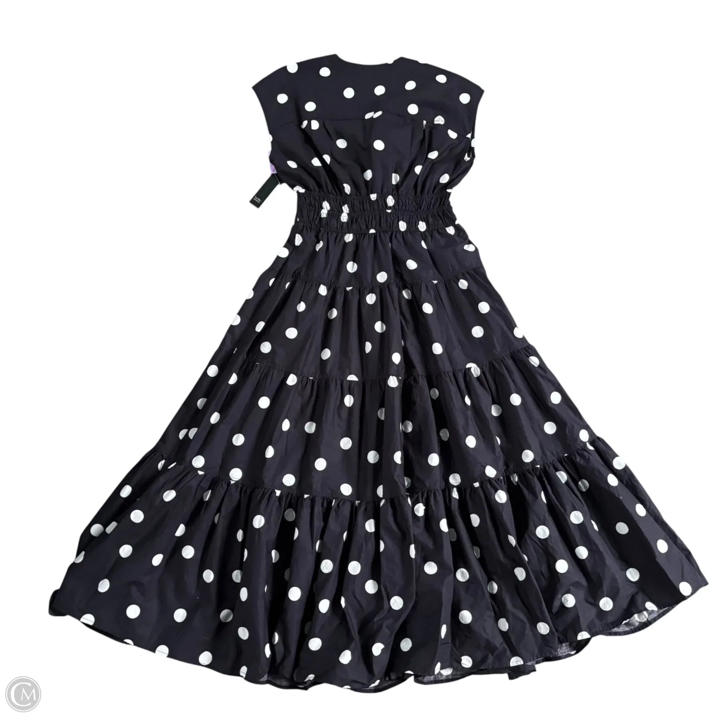 Dress Casual Maxi By Nicole Miller In Polkadot Pattern, Size: S