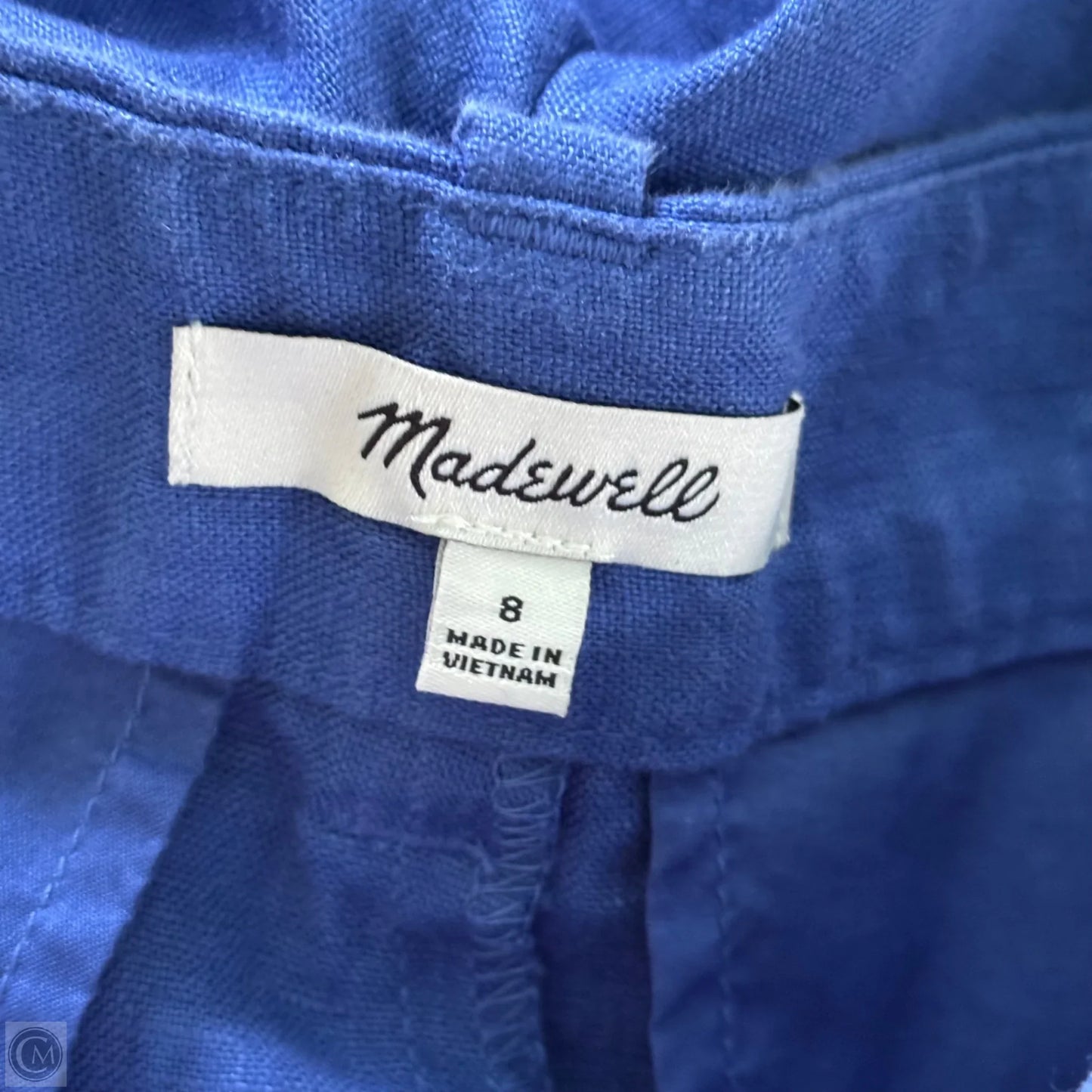 Pants Linen By Madewell In Blue, Size: 8