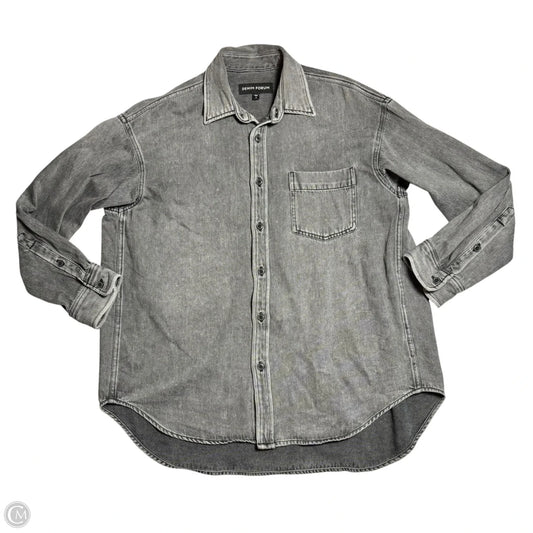 Jacket Denim By Aritzia In Grey Denim, Size: S