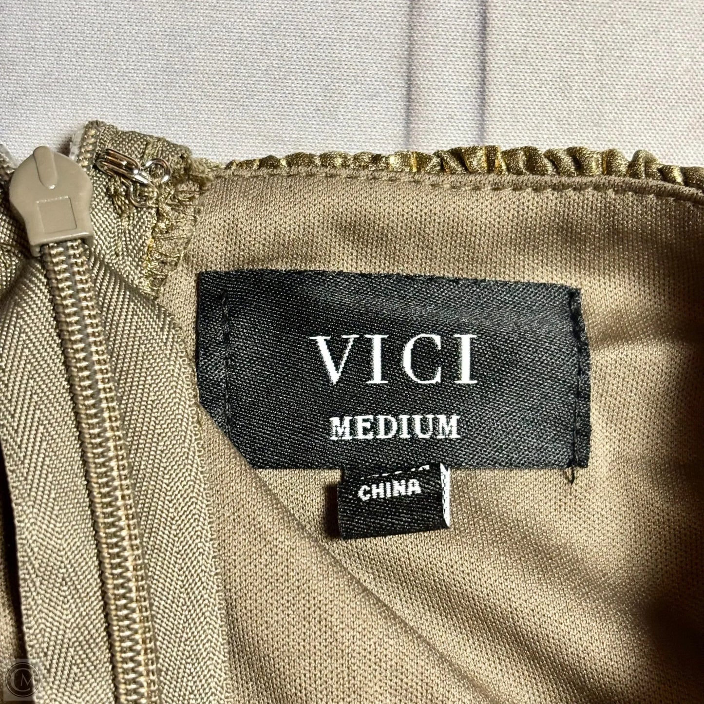 Dress Party Long By Vici In Gold, Size: M