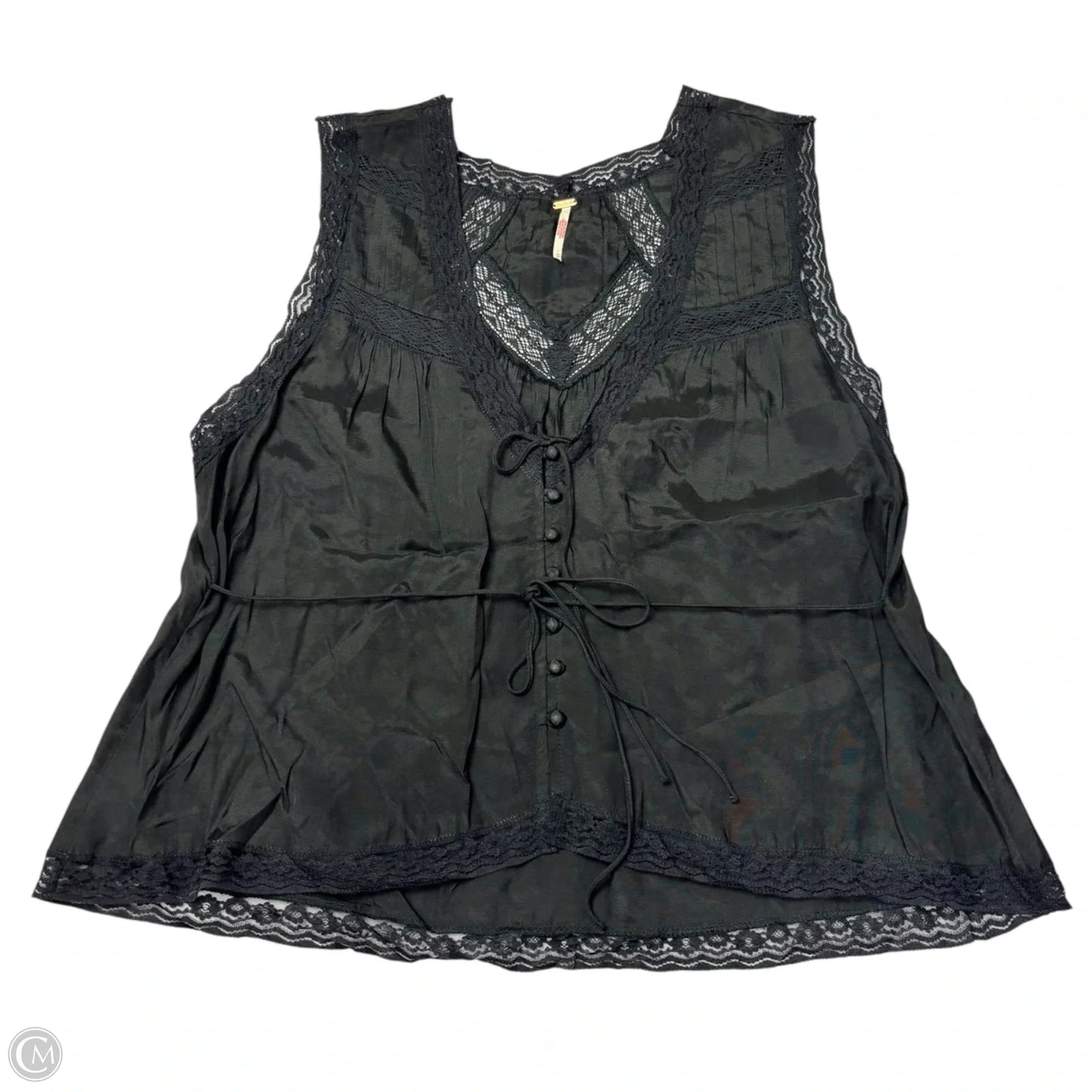 Blouse Sleeveless By Free People In Black, Size: M