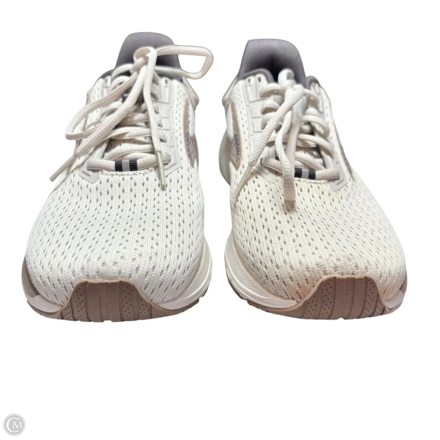 Shoes Athletic By Brooks In Tan & White, Size: 9
