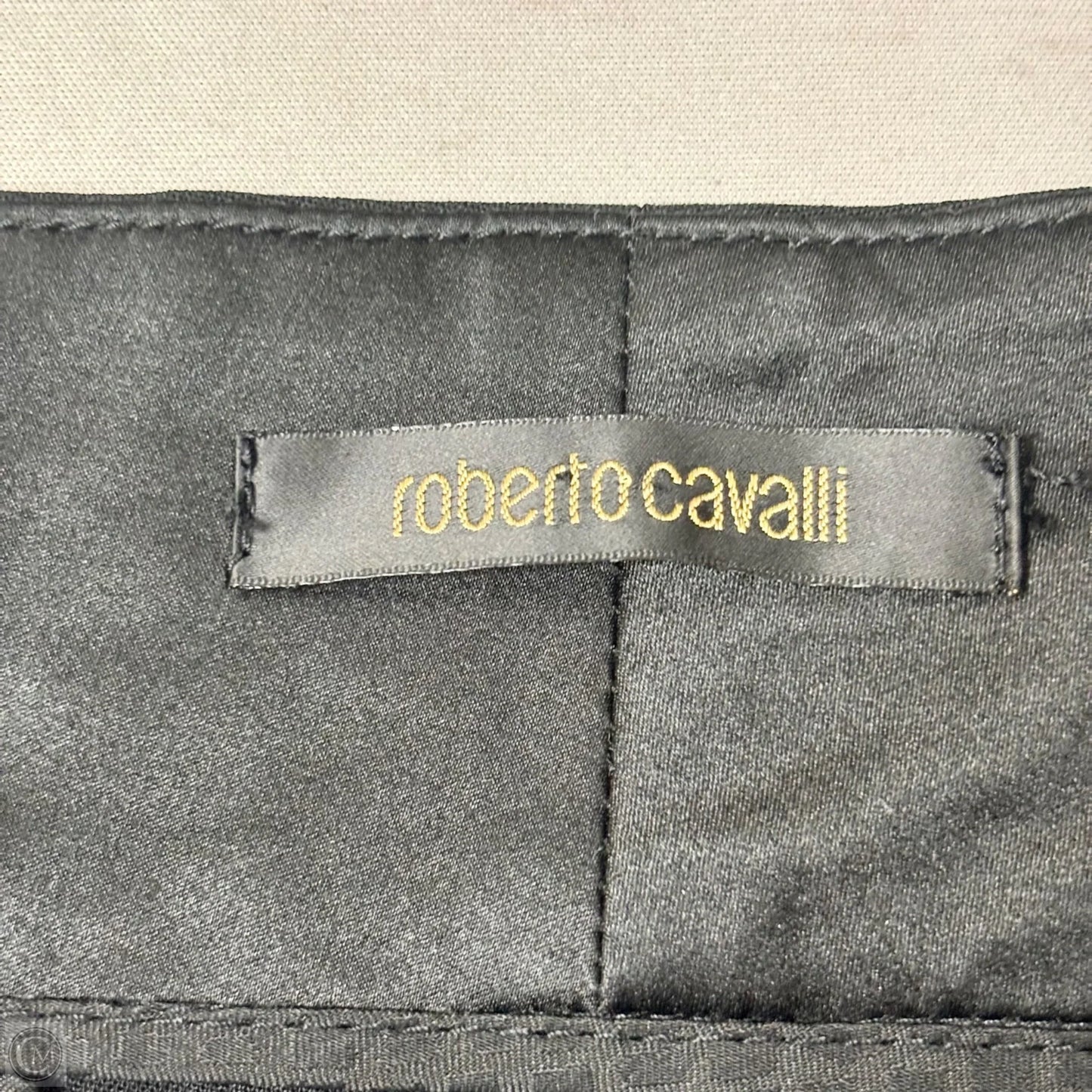Pants Designer By Roberto Cavalli In Black, Size: M