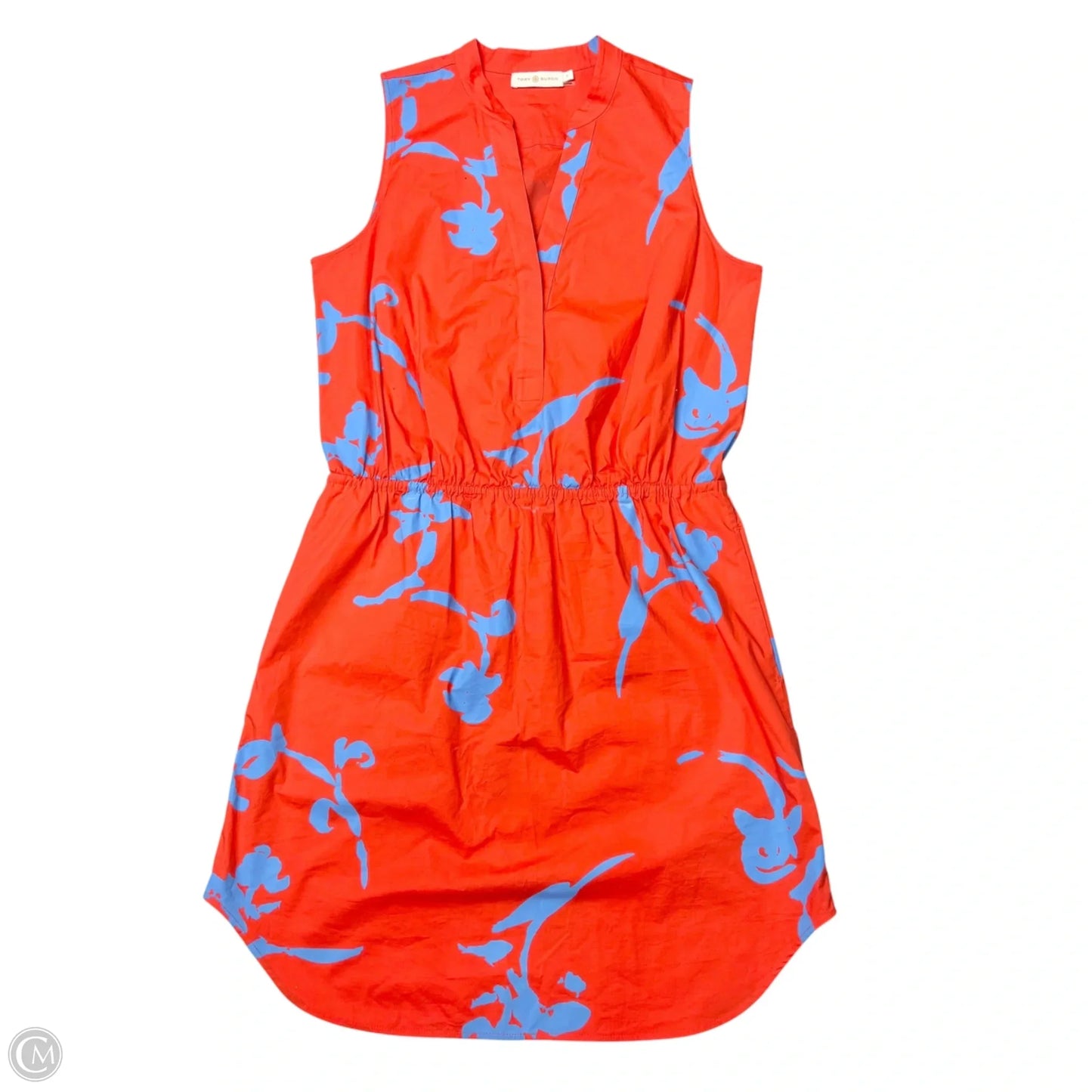 Dress Designer By Tory Burch In Blue & Orange, Size: S