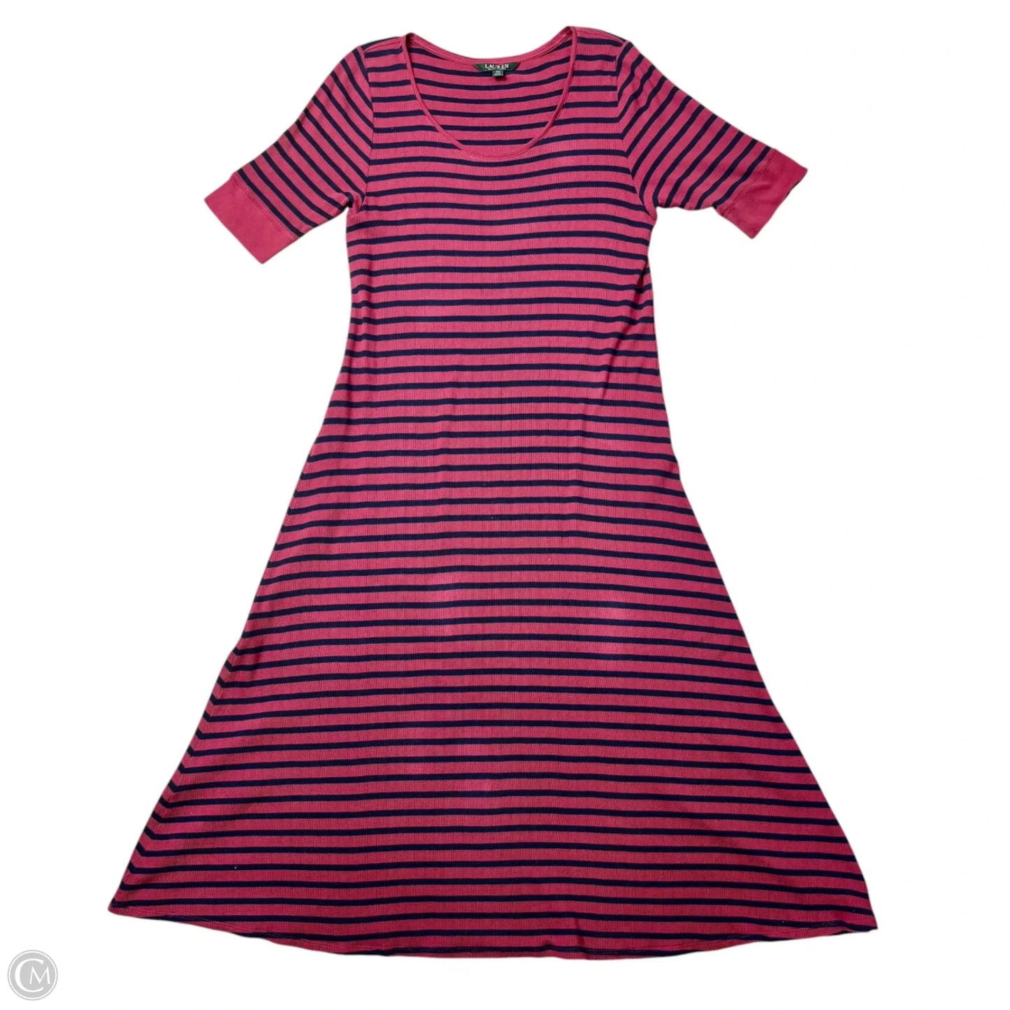 Dress Casual Maxi By Lauren By Ralph Lauren In Striped Pattern, Size: Xxl