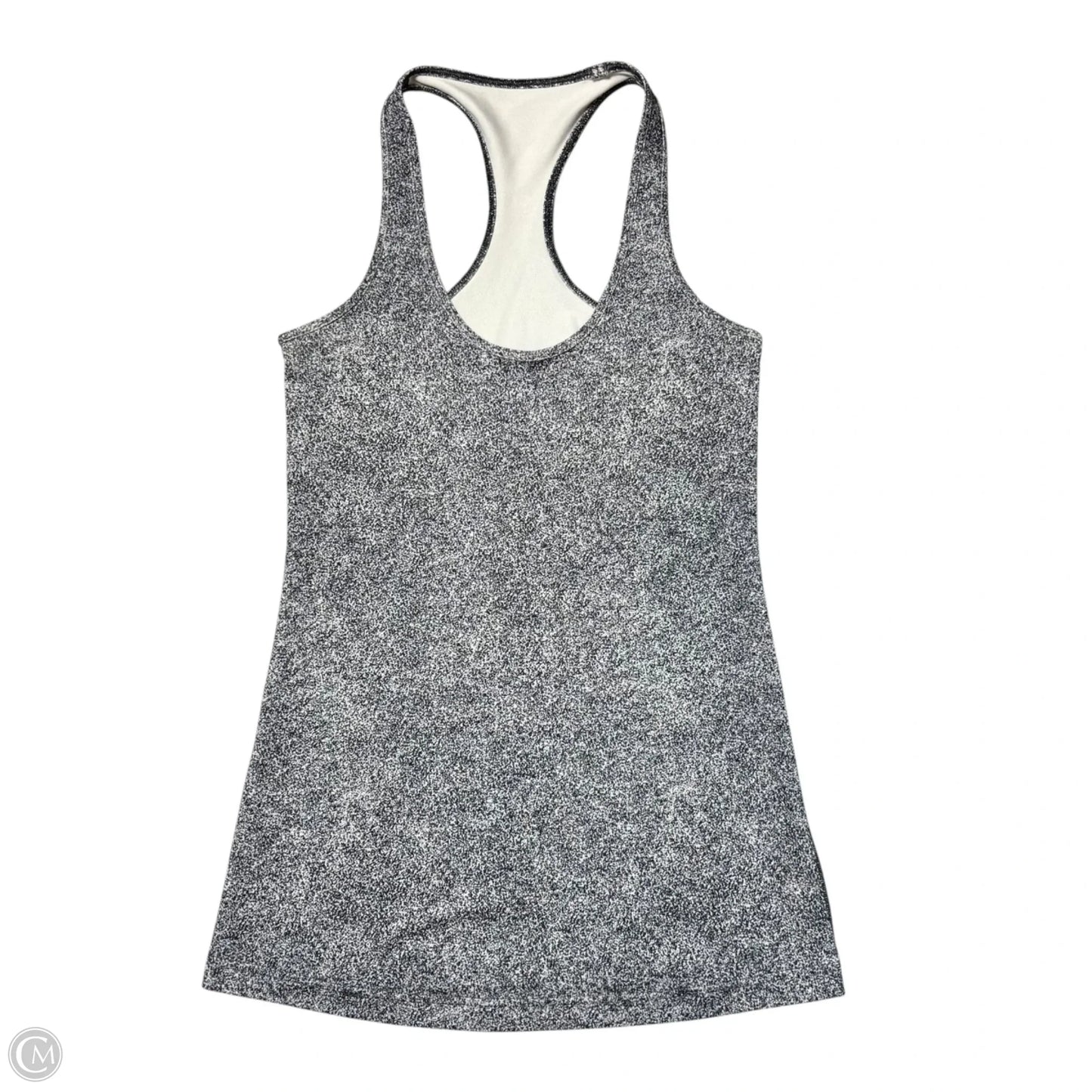 Athletic Tank Top By Lululemon In Black & White, Size: M