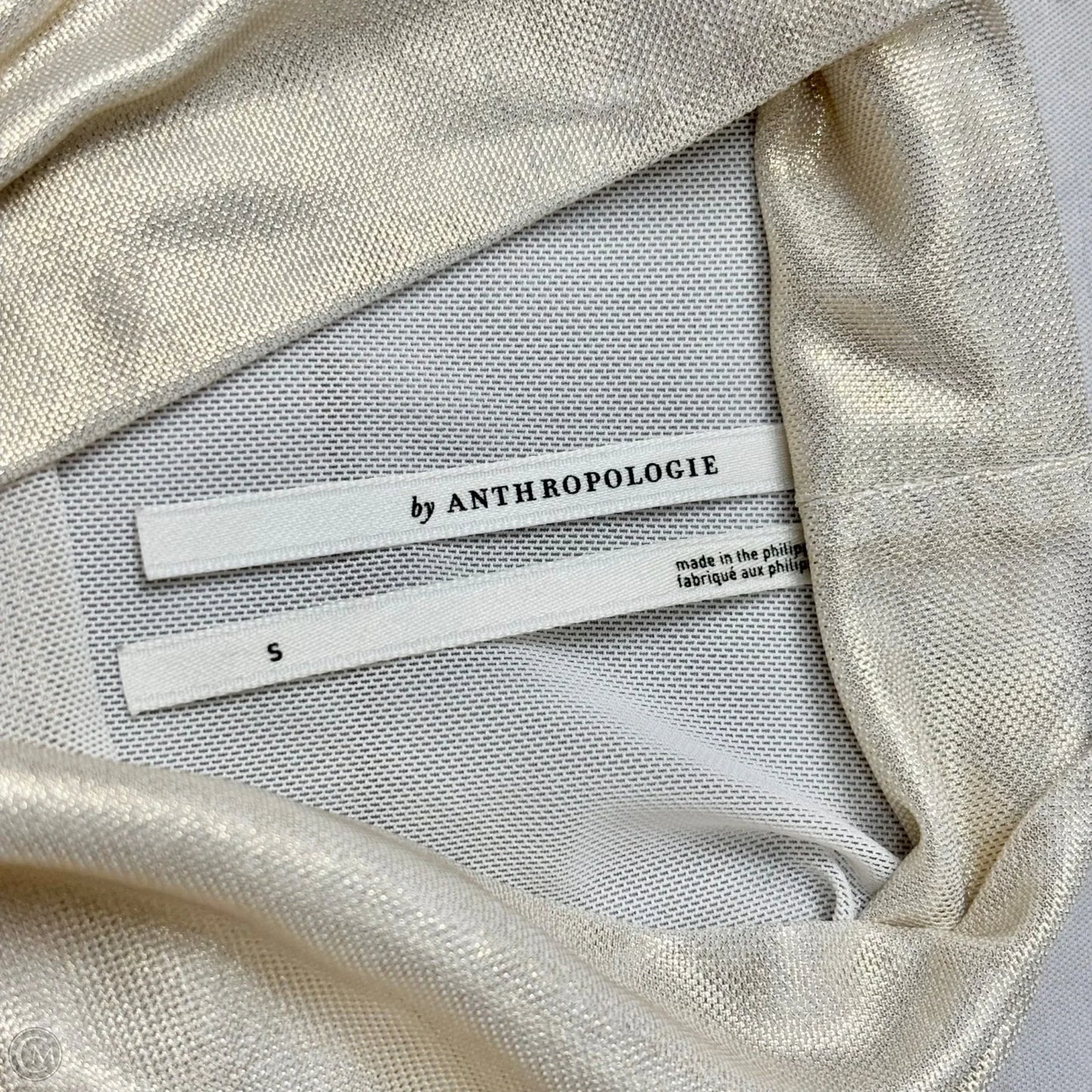 Top Long Sleeve By Anthropologie In Gold, Size: S