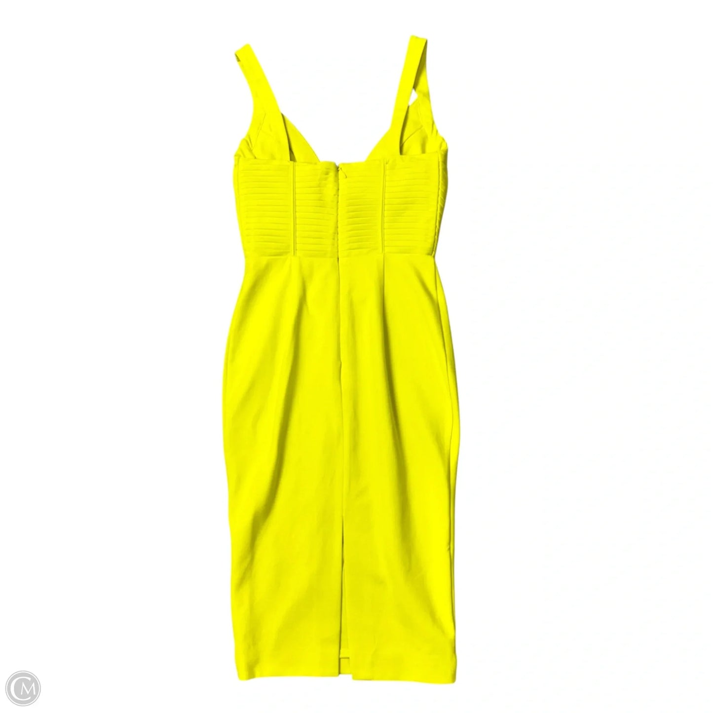 Dress Party Midi By Lavish Alice In Chartreuse, Size: S