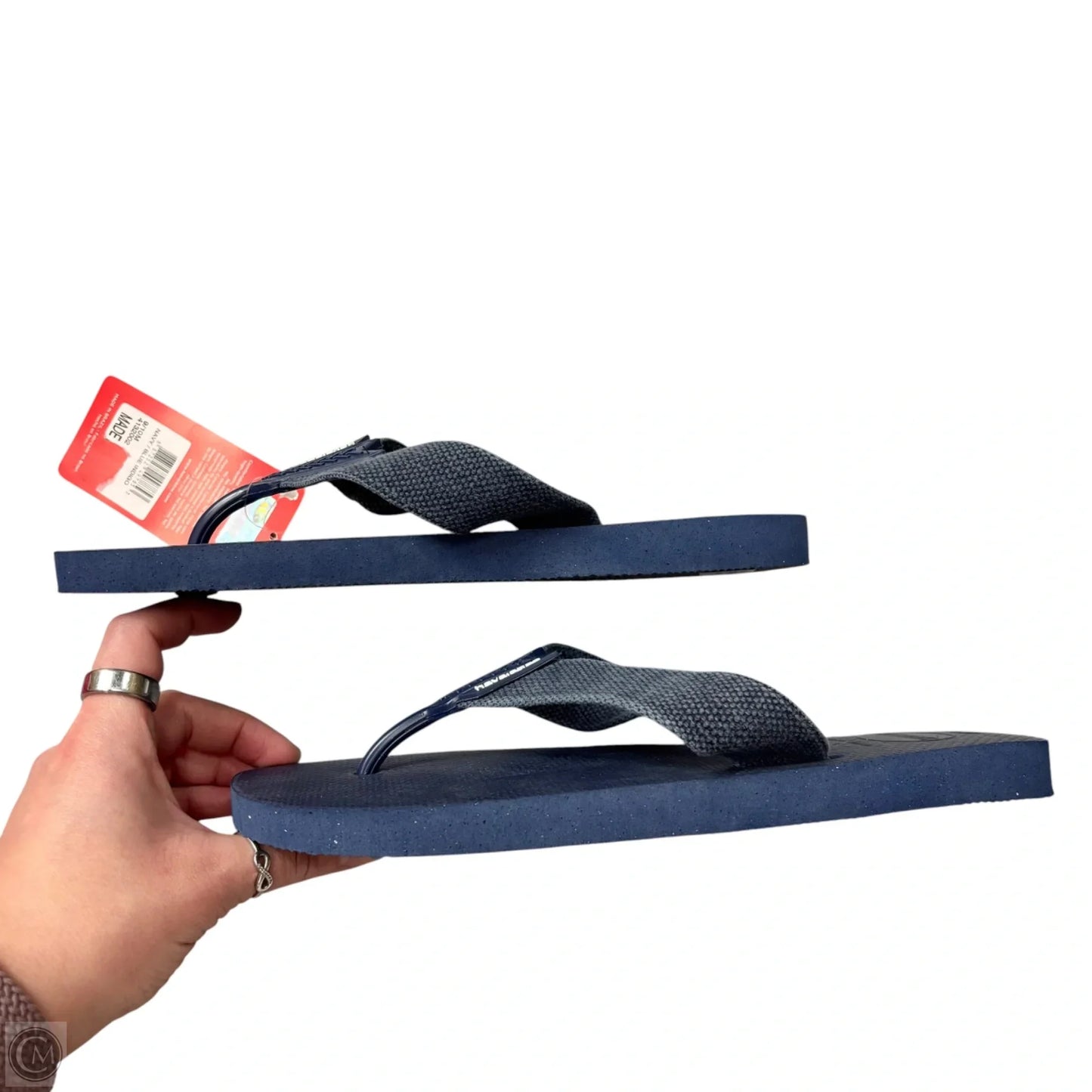 Sandals Flip Flops By Havaianas In Navy, Size: 10