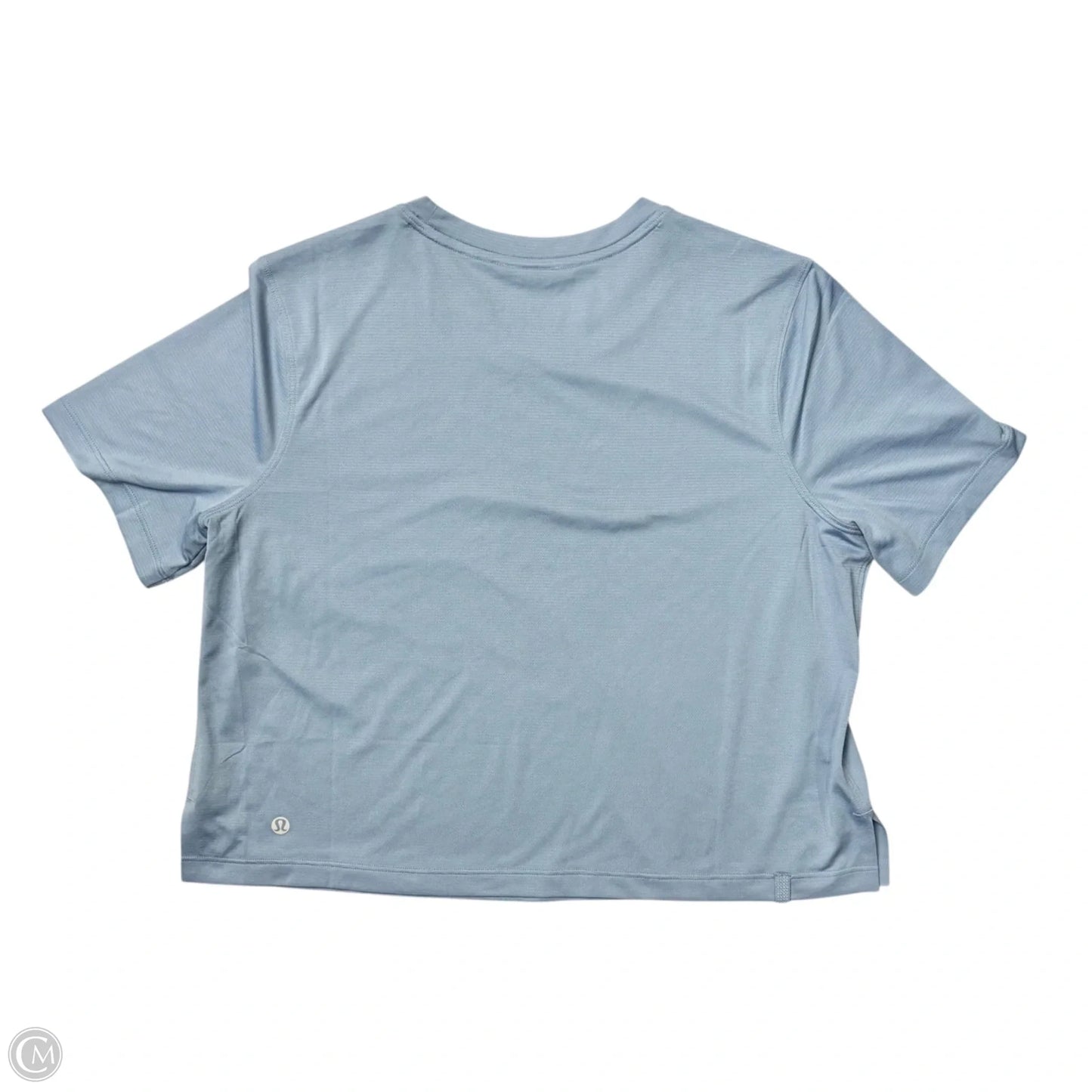Athletic Top Short Sleeve By Lululemon In Blue, Size: S