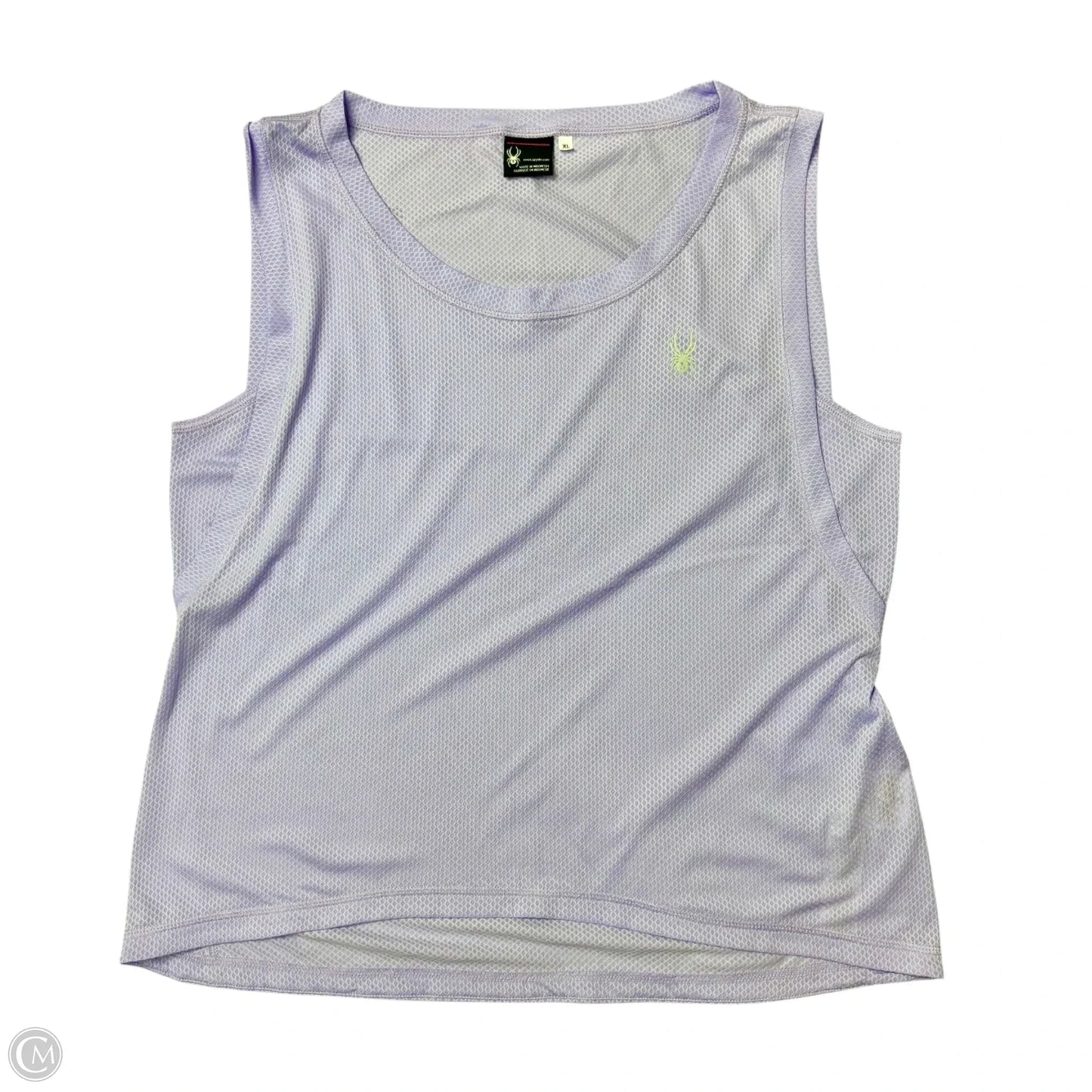 Athletic Tank Top By Spyder In Purple, Size: Xl