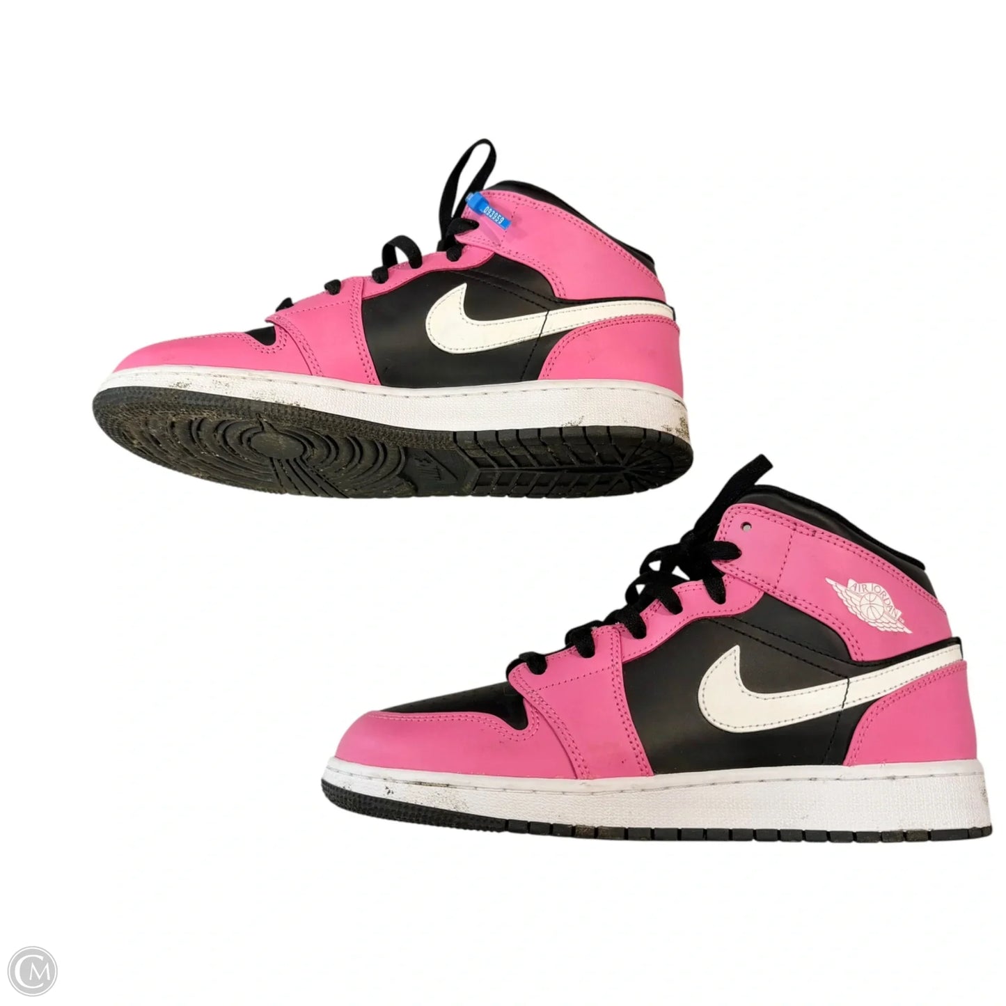 Shoes Luxury Designer By Jordan In Black & Pink, Size: 9