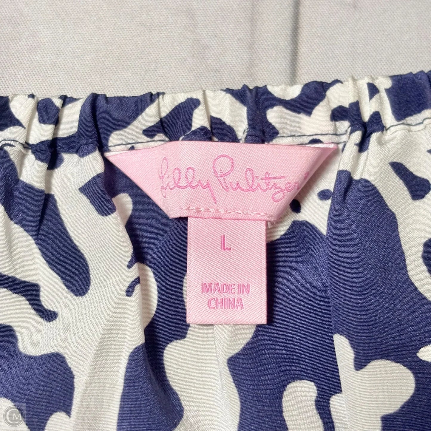 Top Long Sleeve Designer By Lilly Pulitzer In Navy, Size: L