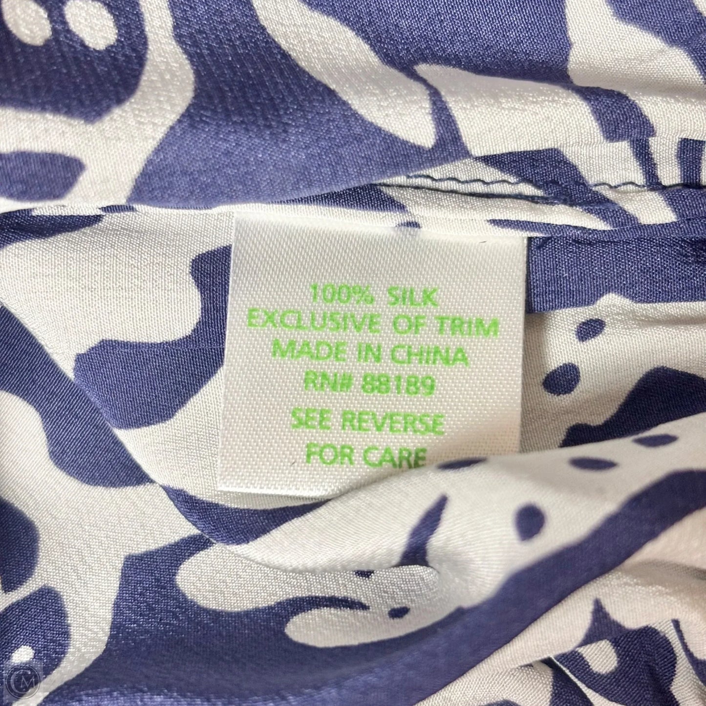 Top Long Sleeve Designer By Lilly Pulitzer In Navy, Size: L