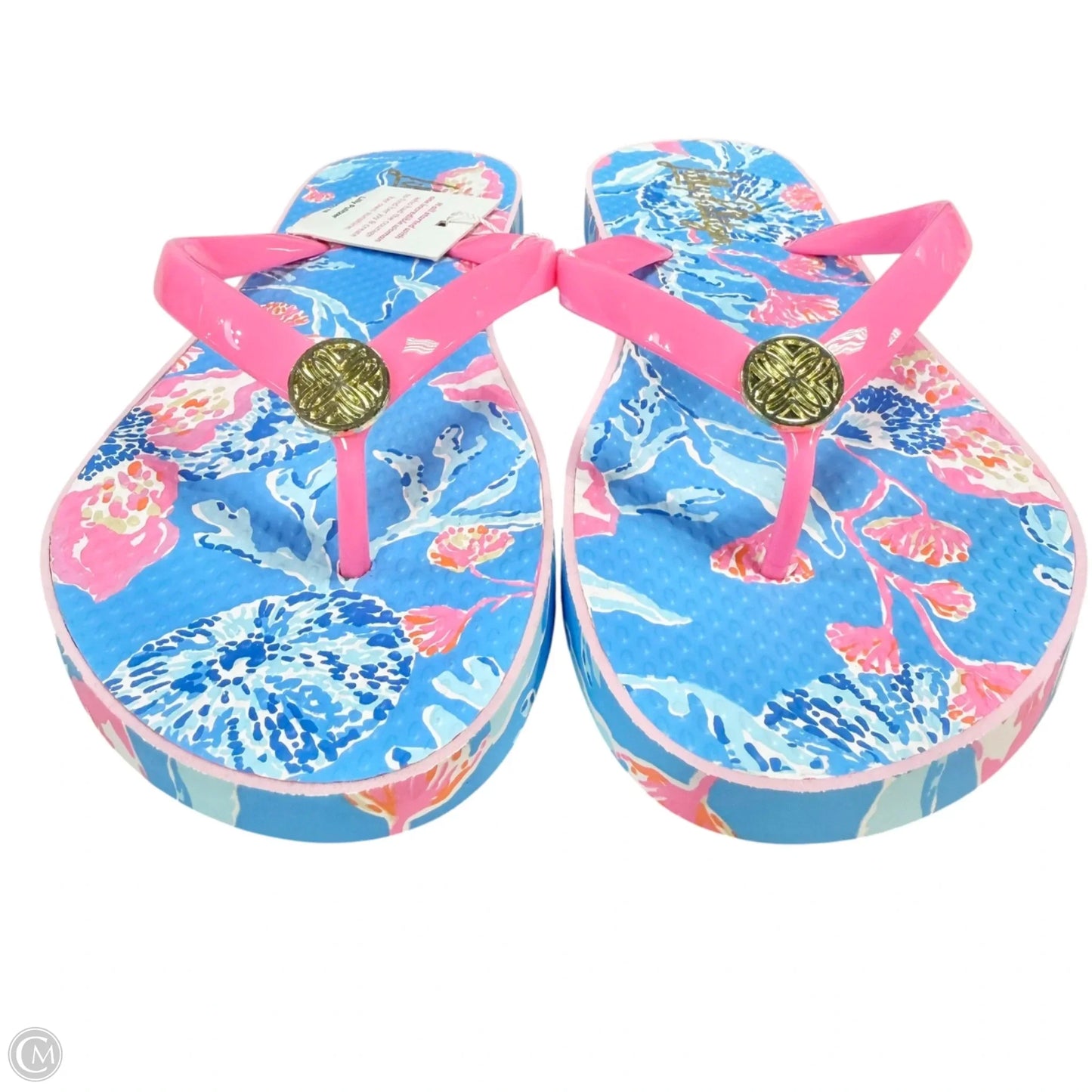 Sandals Designer By Lilly Pulitzer In Floral Print, Size: 7.5