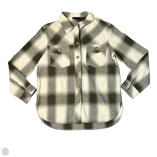 Jacket Shirt By Sanctuary In Plaid Pattern, Size: S