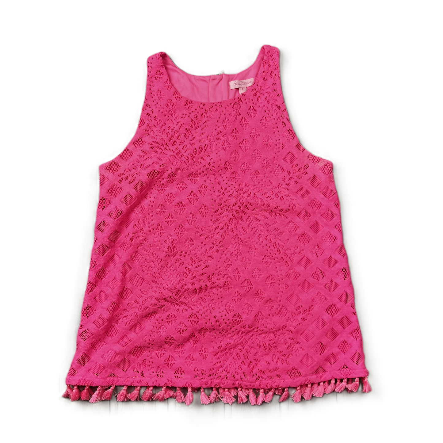 Pink Top Sleeveless Designer By Lilly Pulitzer, Size: S