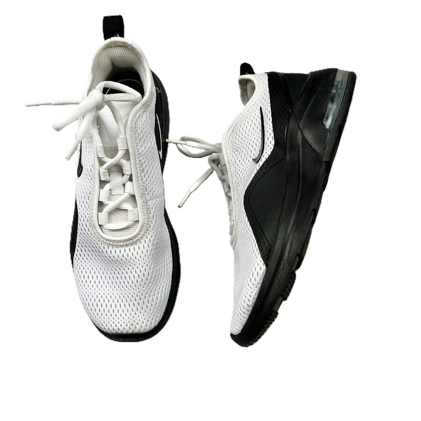 Black & White Shoes Athletic By Nike, Size: 8