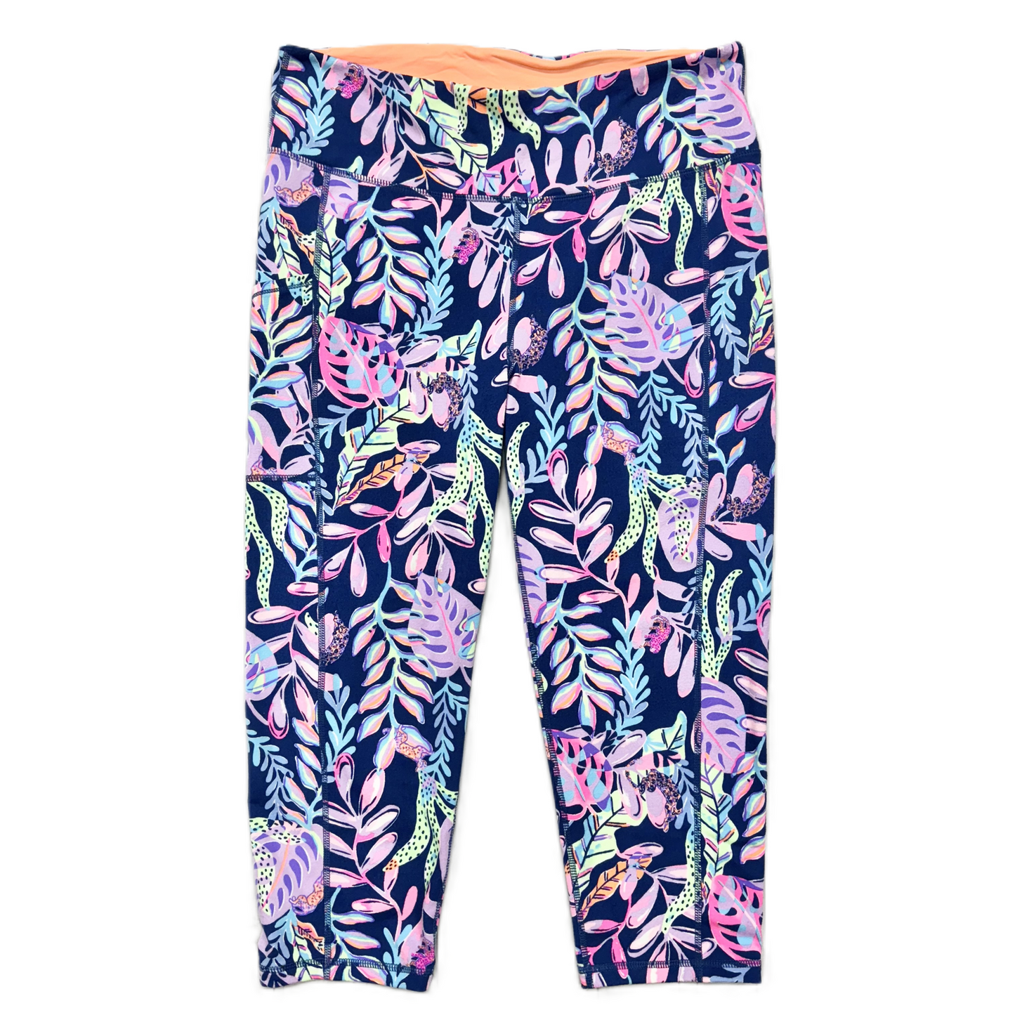 Pants Designer By Lilly Pulitzer In Blue & Purple, Size: Xl