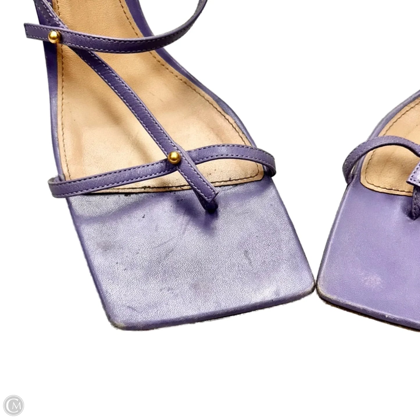 Sandals Designer By Bottega Veneta In Purple, Size: 7.5