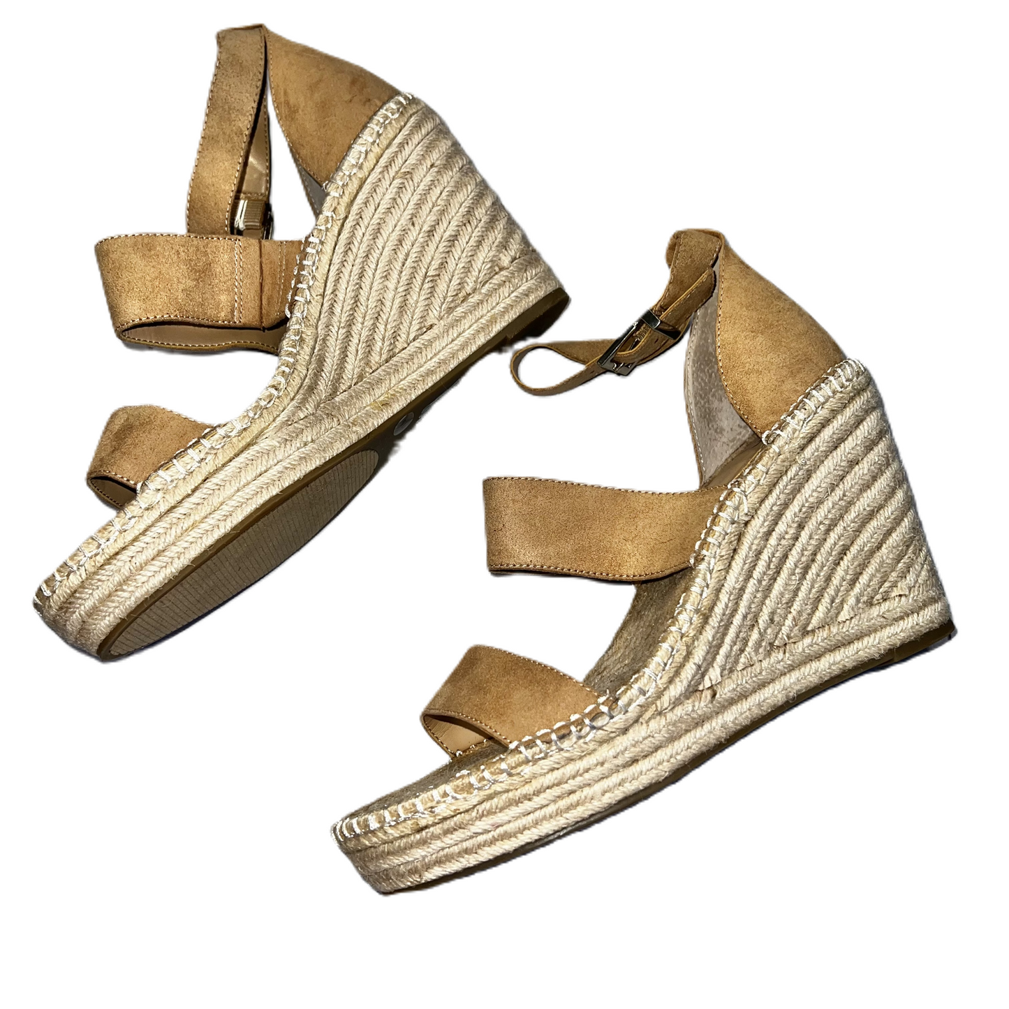 Tan Sandals Heels Wedge By Inc, Size: 11