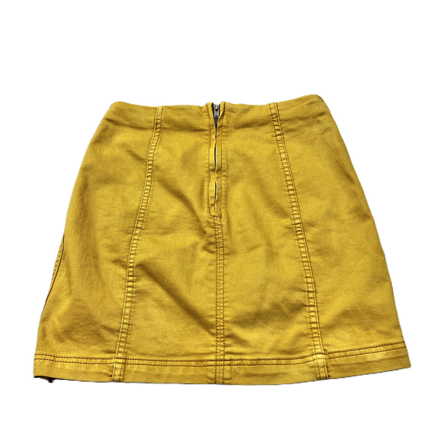 Yellow Skirt Mini & Short By Free People, Size: 4