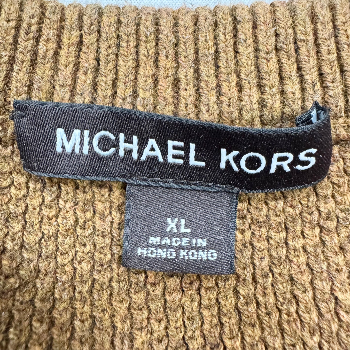 Sweater Designer By Michael Kors In Brown, Size: Xl