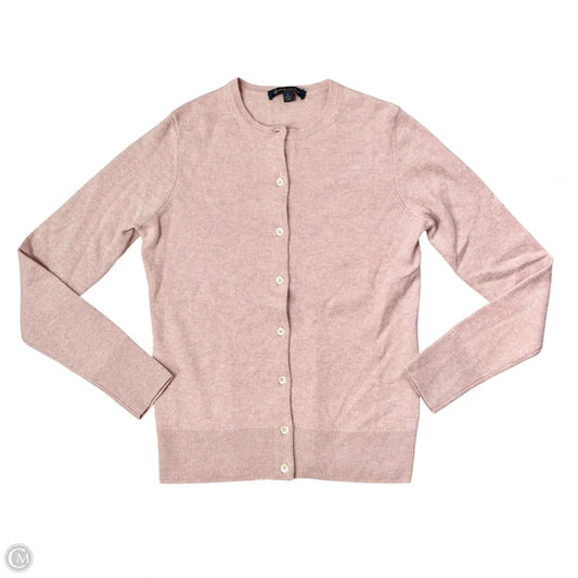 Sweater Cardigan Cashmere By Brooks Brothers In Pink, Size: S