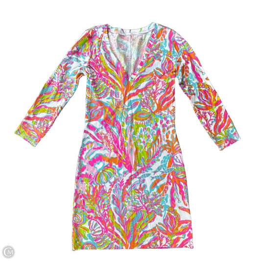 Dress Designer By Lilly Pulitzer In Orange & Pink, Size: Xs