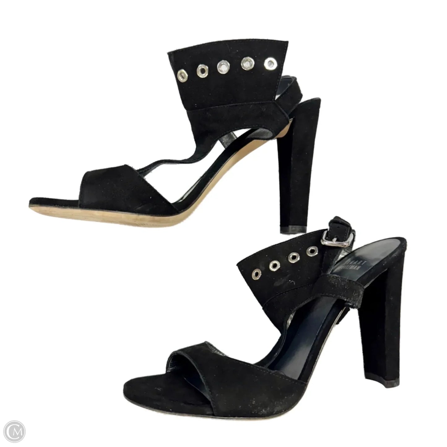 Sandals Designer By Stuart Weitzman In Black, Size: 9