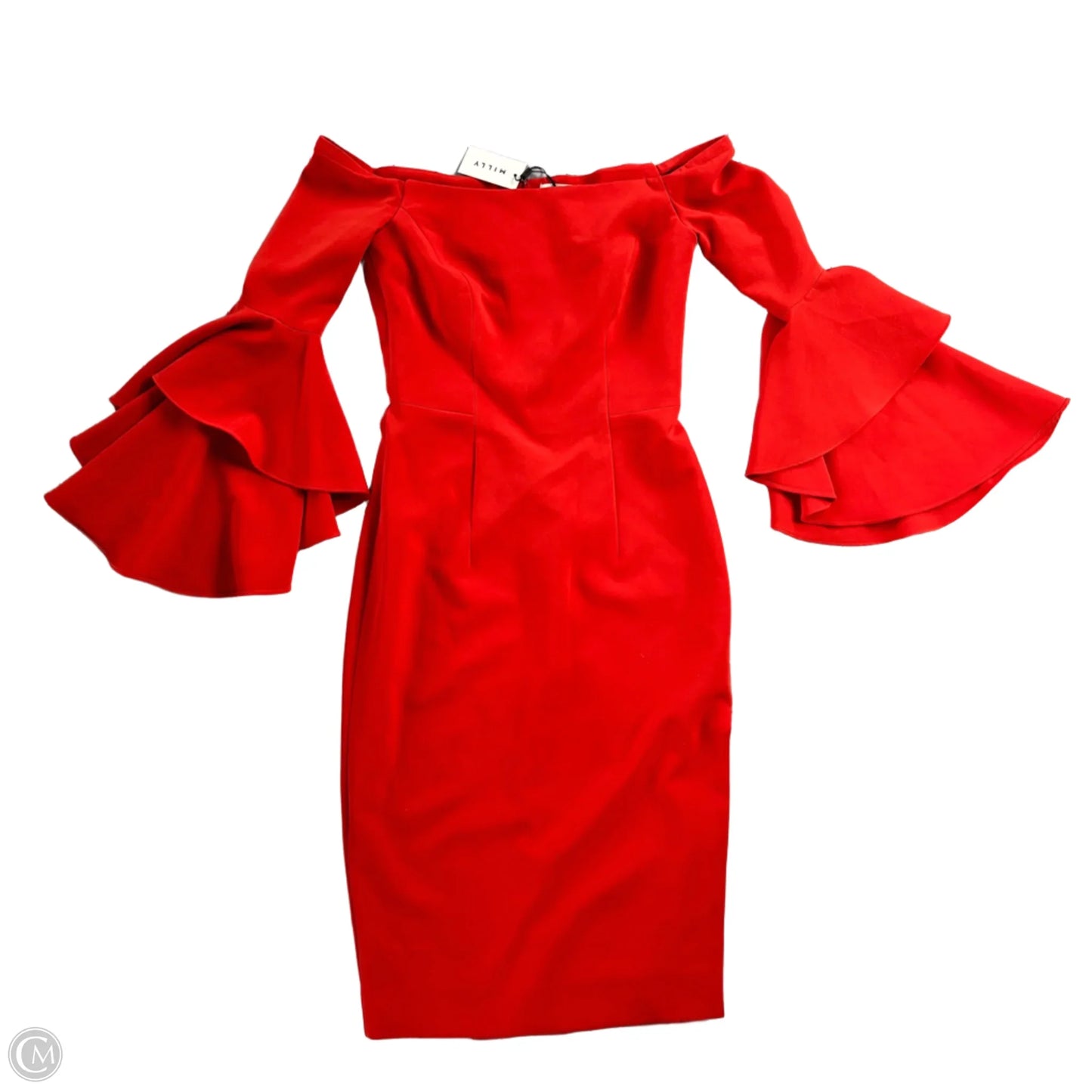 Dress Designer By Milly In Orange, Size: Xs