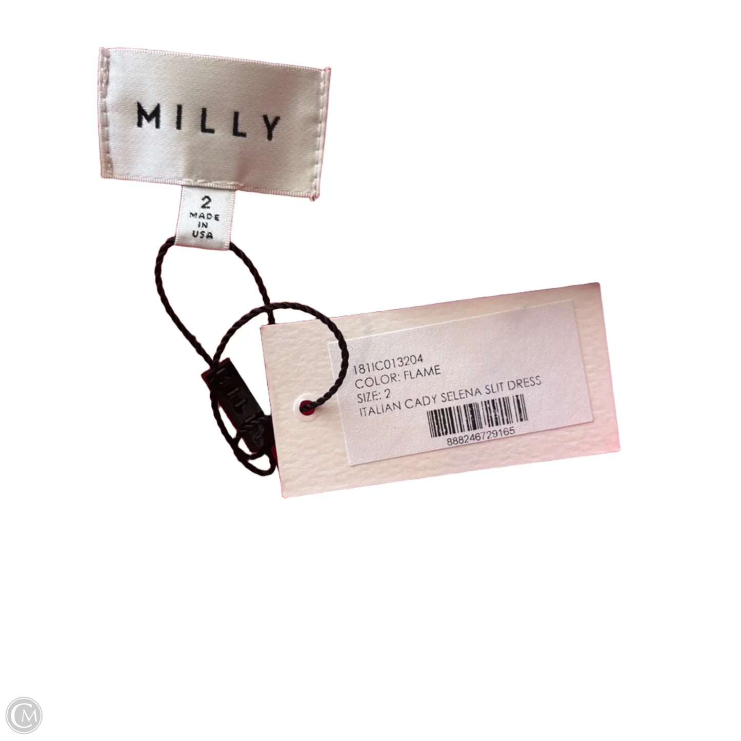 Dress Designer By Milly In Orange, Size: Xs