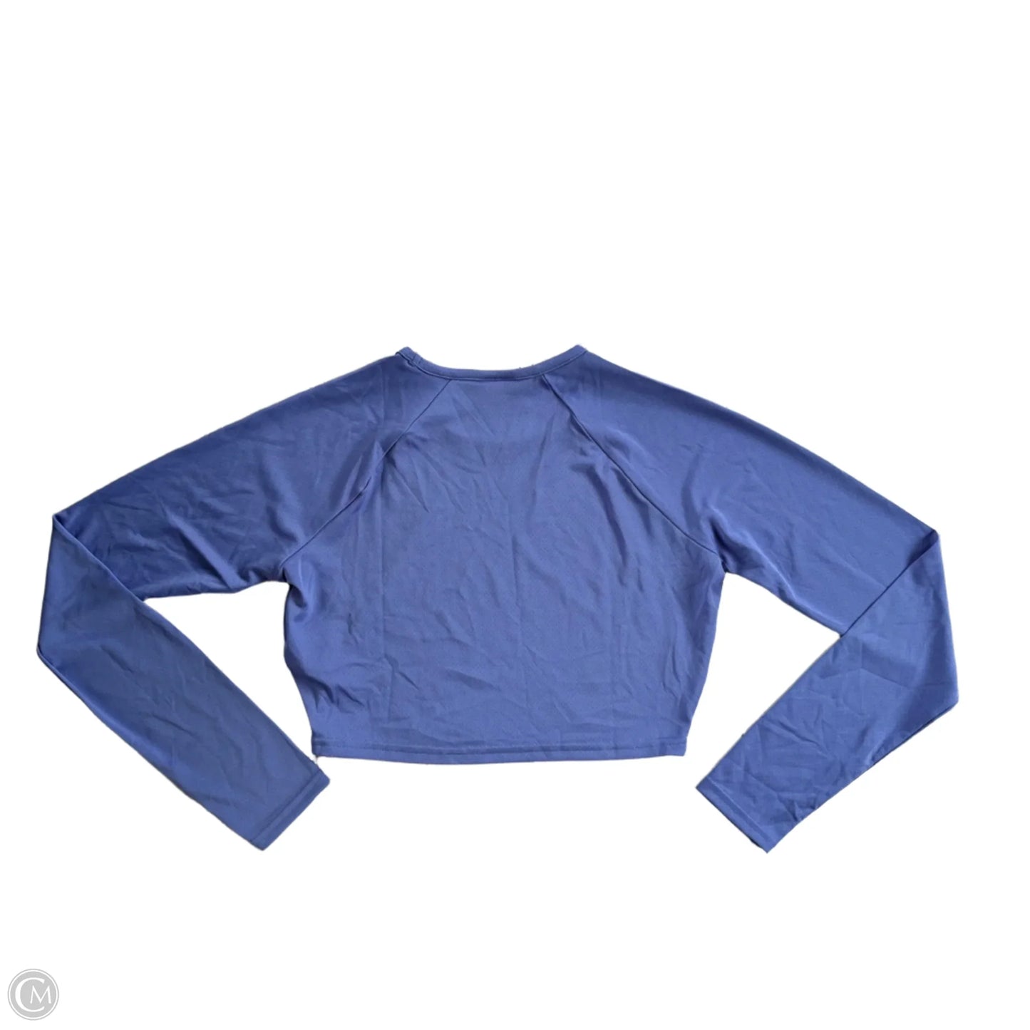 Athletic Top Long Sleeve Crewneck By Gym Shark In Blue, Size: S