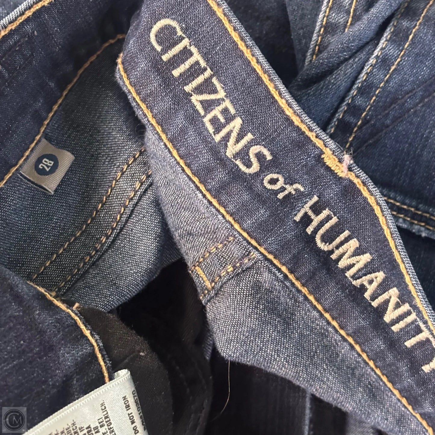 Jeans Straight By Citizens Of Humanity In Blue Denim, Size: 6