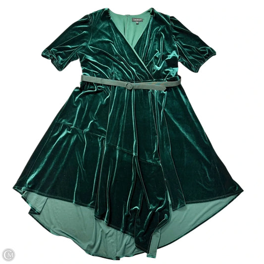 Dress Party Midi By Lane Bryant In Green, Size: 4x